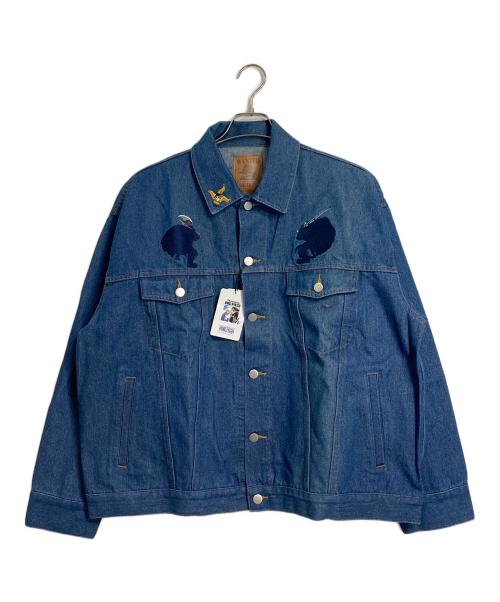 graniph（グラニフ）graniph (グラニフ) ONE PIECE (ワンピース) 海の戦士｜デニムジャケット　ワンピース25th ブルー サイズ:M 未使用品の古着・服飾アイテム