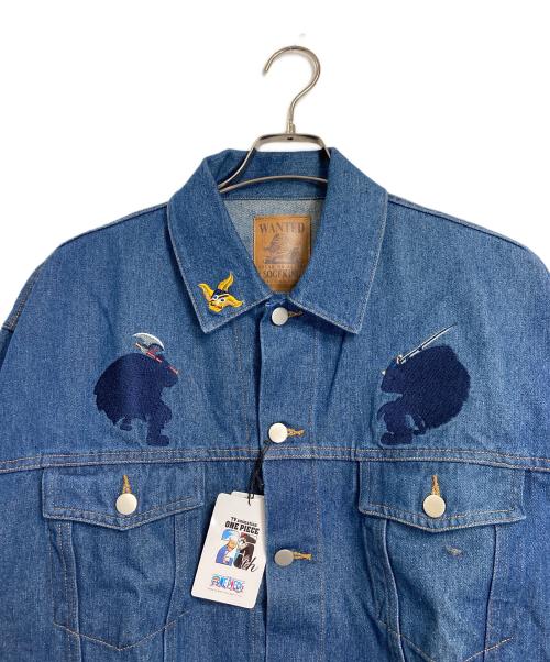 graniph（グラニフ）graniph (グラニフ) ONE PIECE (ワンピース) 海の戦士｜デニムジャケット　ワンピース25th ブルー サイズ:M 未使用品の古着・服飾アイテム