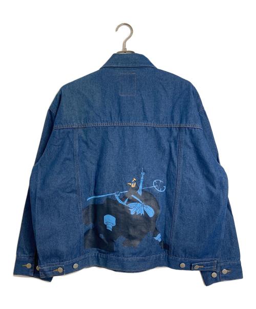 graniph（グラニフ）graniph (グラニフ) ONE PIECE (ワンピース) 海の戦士｜デニムジャケット　ワンピース25th ブルー サイズ:M 未使用品の古着・服飾アイテム