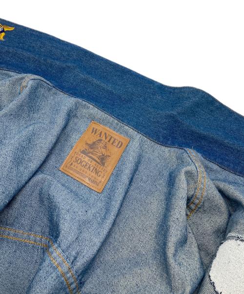 graniph（グラニフ）graniph (グラニフ) ONE PIECE (ワンピース) 海の戦士｜デニムジャケット　ワンピース25th ブルー サイズ:M 未使用品の古着・服飾アイテム