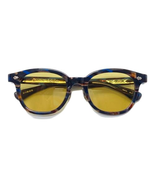 tesio（テシオ）tesio (テシオ) MACHI col.BLH/ブルーホーン<5周年限定カラー フレーム：BLH / ブルーホーン レンズ：イエロー/可視光線透過率:49%/UVカット:99%以上 サイズ:SIZE 51□22の古着・服飾アイテム