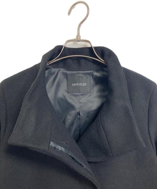 UNTITLED（アンタイトル）UNTITLED (アンタイトル) ウールショートコート　ウールコート　ショートコート　アウター　日本製 ブラック サイズ:01/S 未使用品の古着・服飾アイテム