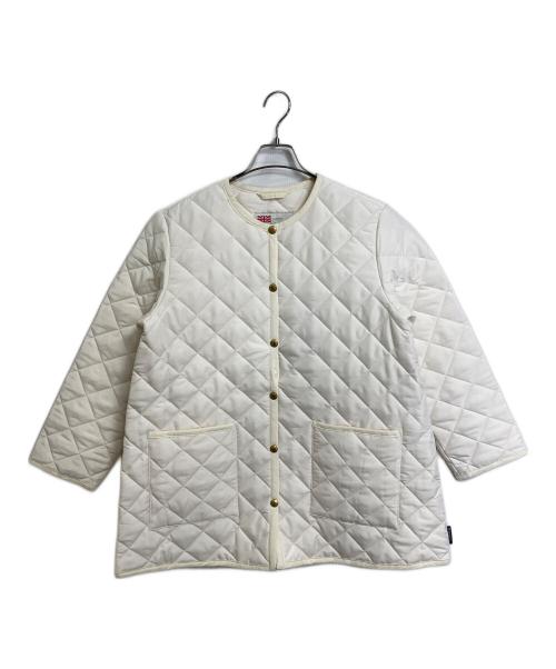 Traditional Weatherwear（トラディショナルウェザーウェア）Traditional Weatherwear (トラディショナルウェザーウェア) ARKLEY A-LINE MIDDLE アークリー Aライン ミドル　中綿ジャケット　アウター アイボリー サイズ:34（実寸参照） 未使用品の古着・服飾アイテム