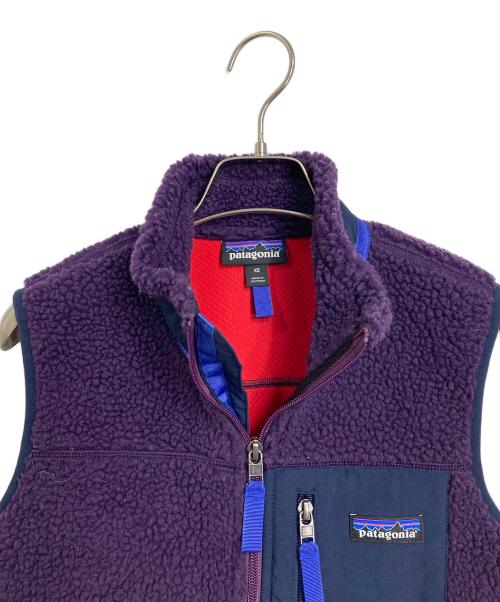 Patagonia（パタゴニア）Patagonia (パタゴニア) レトロXベスト　ボアベスト　アウター　ライトアウター　スポーツ　アウトドア パープル サイズ:XSの古着・服飾アイテム
