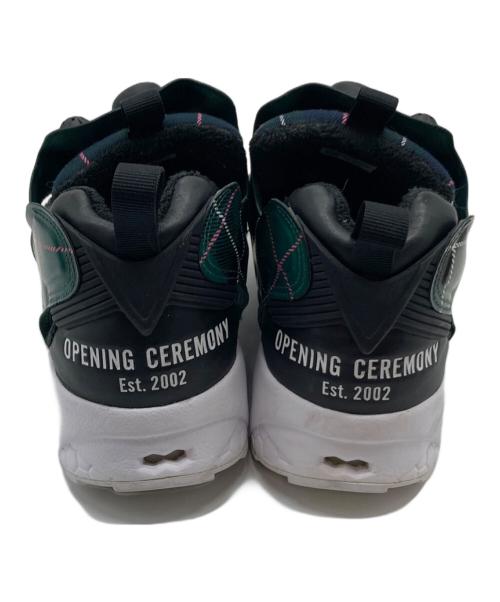 REEBOK（リーボック）REEBOK (リーボック) OPENING CEREMONY グリーン×ネイビー サイズ:US8.5の古着・服飾アイテム