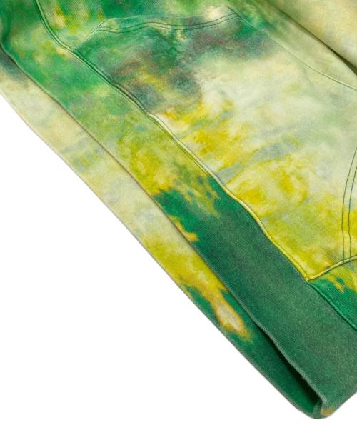 KITH（キス）KITH (キス) 23SS TREATS SKELETON NELS Hoodie ボーン刺繍ロゴタイダイパーカー　2023年 グリーン サイズ:Lの古着・服飾アイテム