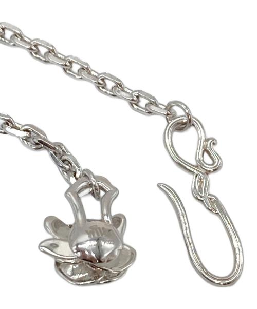 WORLDLY-WISE（ワールドリーワイズ）WORLDLY-WISE  (ワールドリーワイズ) ローズ シルバーチェーンネックレス　シルバー925 2023 シルバー サイズ:実寸参照の古着・服飾アイテム