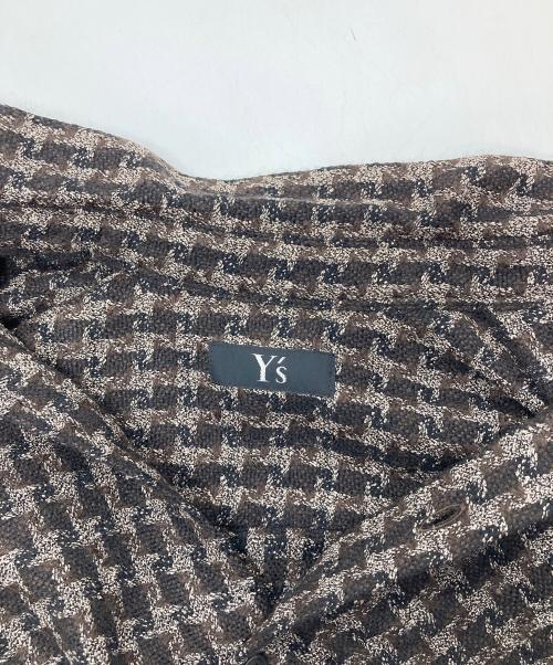 Y's（ワイズ）Y's (ワイズ) 【古着】90’Sウールレーヨンツイードシャツ　長袖シャツ　日本製　99SS ブラウン サイズ:実寸参照の古着・服飾アイテム