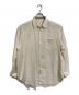 Y's（ワイズ）の古着「レーヨンポリシャツ　長袖シャツ　無地　日本製」｜アイボリー