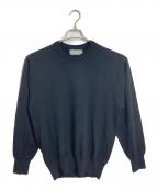 COMME des GARCONS HOMMEコムデギャルソン オム）の古着「90’S プレーンウールニット　田中オム期　長袖ニット　日本製　90年代」｜ブラック