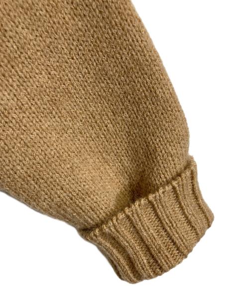 MaxMara（マックスマーラ）MaxMara (マックスマーラ) キャメル混ロングカーディガン　ロングカーディガン　白タグ ベージュ サイズ:Mの古着・服飾アイテム