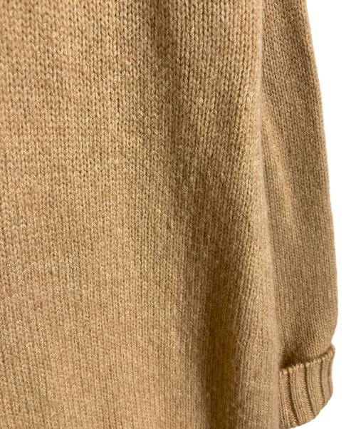 MaxMara（マックスマーラ）MaxMara (マックスマーラ) キャメル混ロングカーディガン　ロングカーディガン　白タグ ベージュ サイズ:Mの古着・服飾アイテム