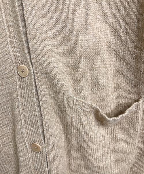 MaxMara（マックスマーラ）MaxMara (マックスマーラ) キャメル混ロングカーディガン　ロングカーディガン　白タグ ベージュ サイズ:Mの古着・服飾アイテム