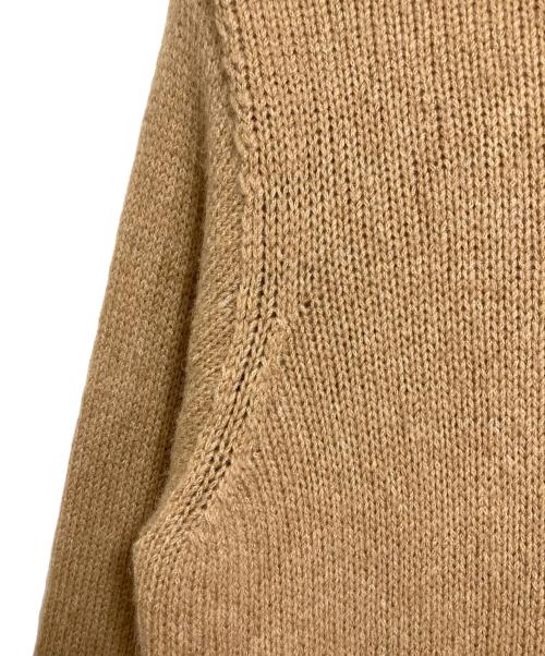 MaxMara（マックスマーラ）MaxMara (マックスマーラ) キャメル混ロングカーディガン　ロングカーディガン　白タグ ベージュ サイズ:Mの古着・服飾アイテム