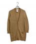 MaxMara（マックスマーラ）の古着「キャメル混ロングカーディガン　ロングカーディガン　白タグ」｜ベージュ
