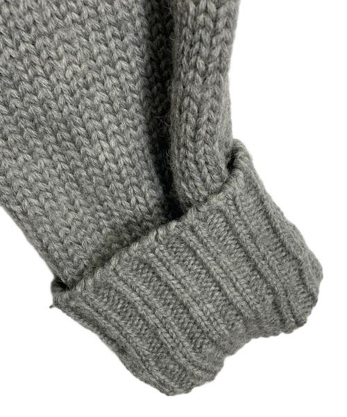 POLO RALPH LAUREN（ポロ・ラルフローレン）POLO RALPH LAUREN (ポロ・ラルフローレン) 【古着】90’Ｓウールニット　ウールニット　長袖ニット　ポニー刺繍　90年代 グレー サイズ:Lの古着・服飾アイテム