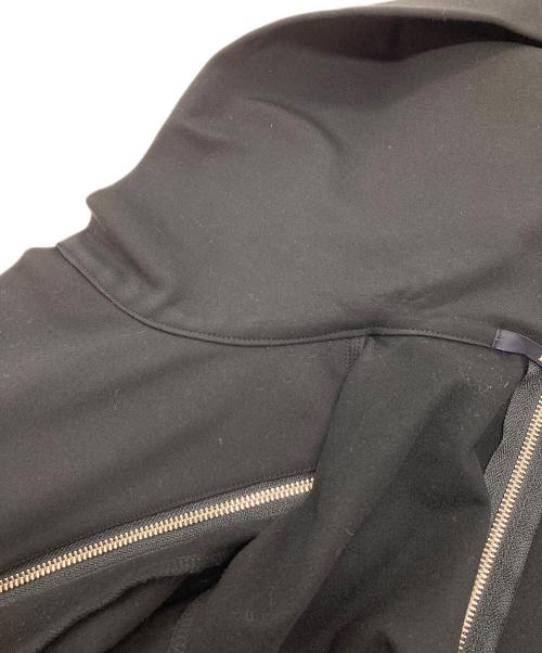 LIMI feu（リミフゥ）LIMI feu (リミフゥ) ジップフーディコート　ロングコート　デザインコート　日本製　ヨウジヤマモト ブラック サイズ:実寸参照の古着・服飾アイテム