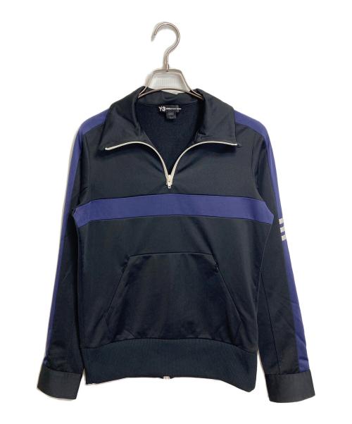 Y-3（ワイスリー）Y-3 (ワイスリー) ハーフジップスウェット　デザイントップス　トラックジャケット　ジャージ ブラック サイズ:Sの古着・服飾アイテム