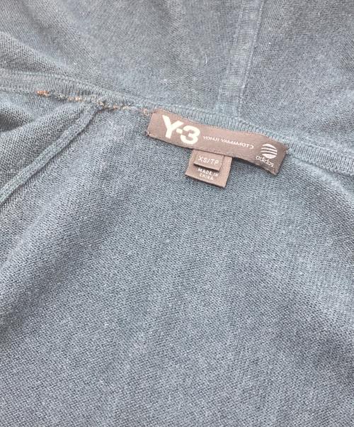 Y-3（ワイスリー）Y-3 (ワイスリー) カシミヤ混ニットジップパーカー　ニットパーカー　ダブルジップ グリーン サイズ:XSの古着・服飾アイテム