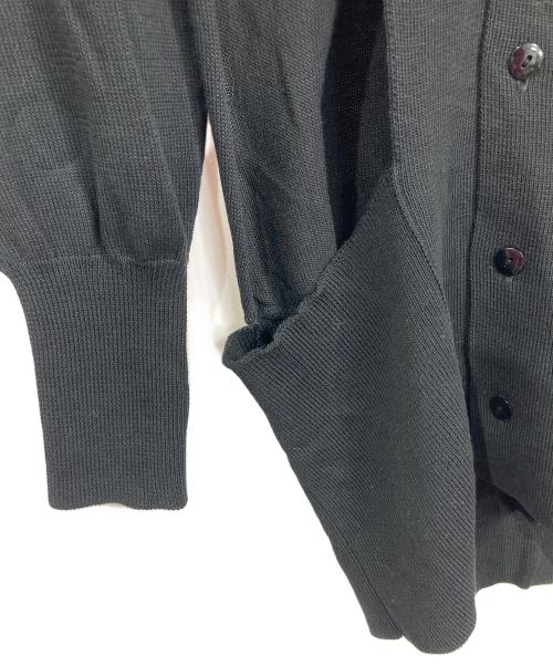 LIMI feu（リミフゥ）LIMI feu (リミフゥ) ニットカーディガン　デザイントップス　レイヤード　日本製 ブラック サイズ:Sの古着・服飾アイテム
