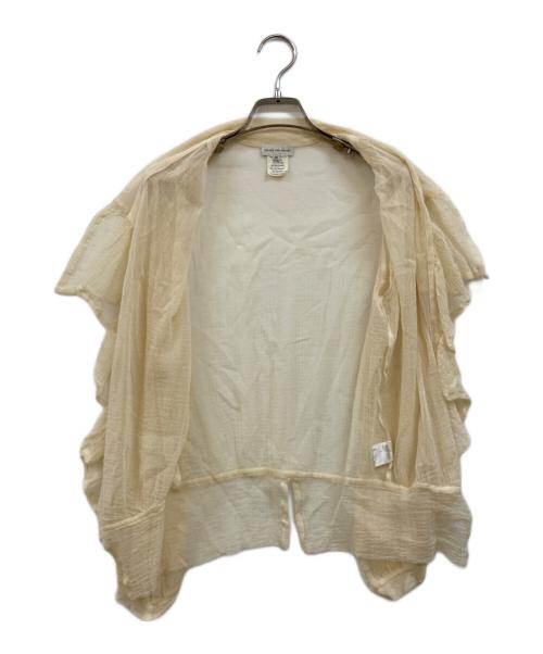 DRIES VAN NOTEN（ドリスヴァンノッテン）DRIES VAN NOTEN (ドリスヴァンノッテン) シルクブレンドシアーブラウス ベージュ サイズ:36の古着・服飾アイテム