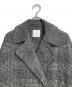 Spick and Span (スピックアンドスパン) Wスライバーチェックハーフコート　ミドル丈 グレー サイズ:36：12000円