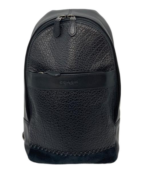 COACH（コーチ）COACH (コーチ) チャールズ ベースボールステッチ ボディバッグ ブラック サイズ:実寸参照の古着・服飾アイテム