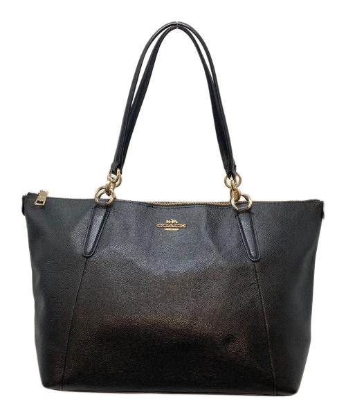 COACH（コーチ）COACH (コーチ) アヴァ グレインレザー トート ブラック サイズ:実寸参照の古着・服飾アイテム