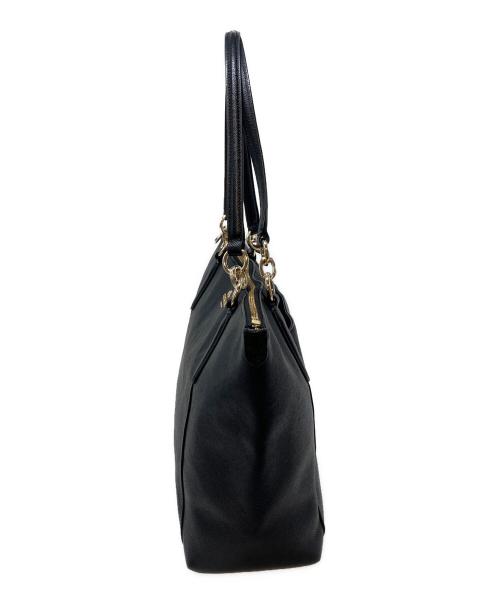COACH（コーチ）COACH (コーチ) アヴァ グレインレザー トート ブラック サイズ:実寸参照の古着・服飾アイテム