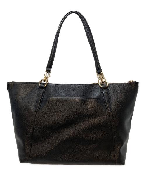 COACH（コーチ）COACH (コーチ) アヴァ グレインレザー トート ブラック サイズ:実寸参照の古着・服飾アイテム