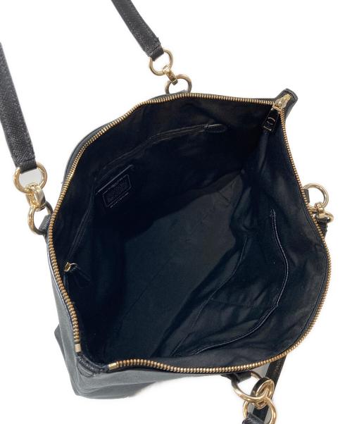 COACH（コーチ）COACH (コーチ) アヴァ グレインレザー トート ブラック サイズ:実寸参照の古着・服飾アイテム