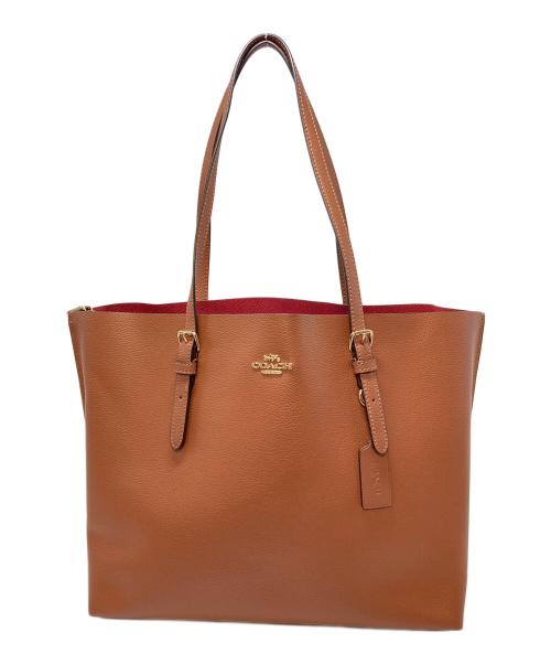 COACH（コーチ）COACH (コーチ) マーケットトート トートバッグ　レザーバッグ ブラウン サイズ:実寸参照の古着・服飾アイテム