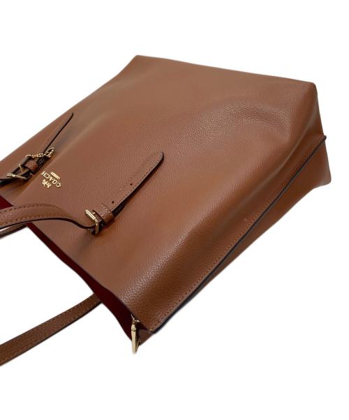 COACH（コーチ）COACH (コーチ) マーケットトート トートバッグ　レザーバッグ ブラウン サイズ:実寸参照の古着・服飾アイテム
