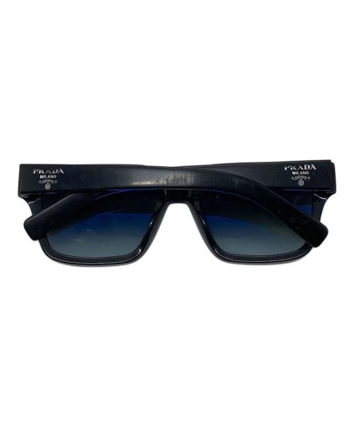 PRADA（プラダ）PRADA (プラダ) Square Sunglasses スクエアサングラス ブラック サイズ:54□19の古着・服飾アイテム