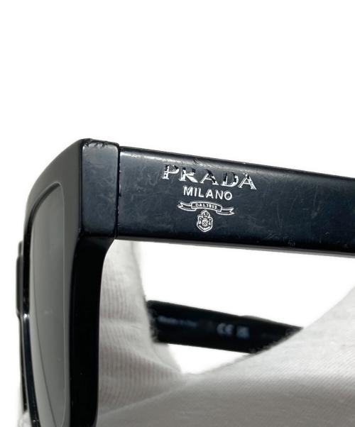 PRADA（プラダ）PRADA (プラダ) Square Sunglasses スクエアサングラス ブラック サイズ:54□19の古着・服飾アイテム
