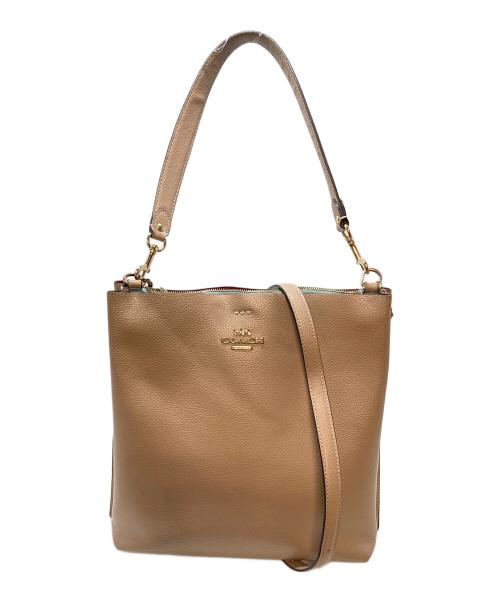 COACH（コーチ）COACH (コーチ) モリーバケットバッグ　レザーバッグ ベージュ サイズ:実寸参照の古着・服飾アイテム
