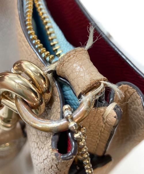 COACH（コーチ）COACH (コーチ) モリーバケットバッグ　レザーバッグ ベージュ サイズ:実寸参照の古着・服飾アイテム