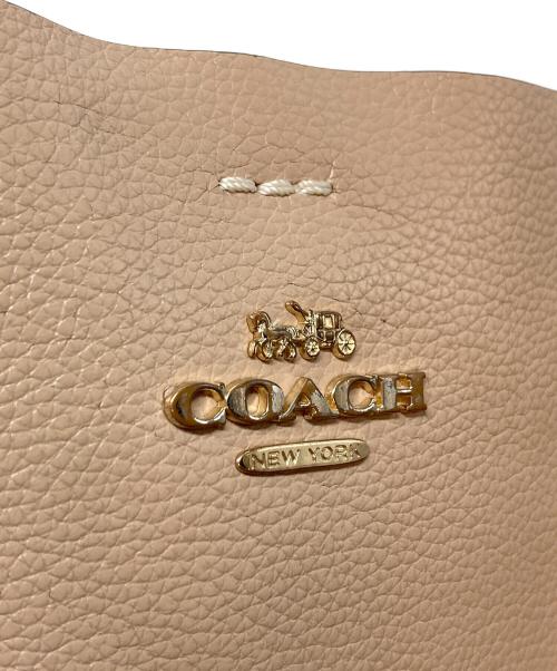 COACH（コーチ）COACH (コーチ) モリーバケットバッグ　レザーバッグ ベージュ サイズ:実寸参照の古着・服飾アイテム