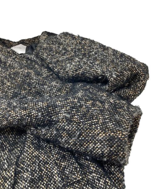 CLANE（クラネ）CLANE (クラネ) ミックスループツイードボックスコート ベージュ×ブラック サイズ:1の古着・服飾アイテム