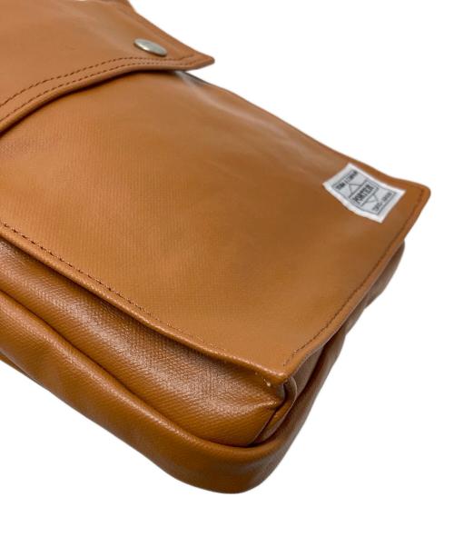 PORTER（ポーター）PORTER (ポーター) キャメルレザーショルダーバッグ　日本製 ベージュの古着・服飾アイテム