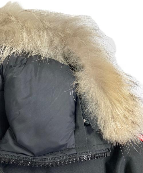 CANADA GOOSE（カナダグース）CANADA GOOSE (カナダグース) JASPER コヨーテファー付ダウンジャケット　ダウンジャケット　アウター　カナダ製　サザビーリーグタグ ブラック サイズ:XSの古着・服飾アイテム