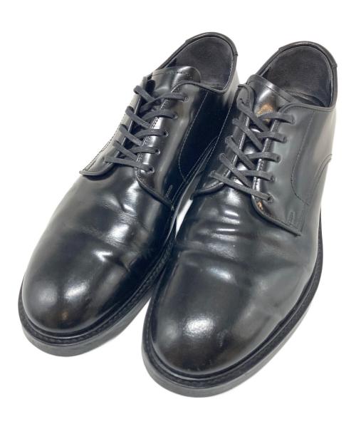 PUBLIC TOKYO（パブリックトウキョウ）PUBLIC TOKYO (パブリックトウキョウ) SCOTCHGARDレザープレーントゥシューズ　 ブラック サイズ:SIZE 2 26.5〜27cmの古着・服飾アイテム