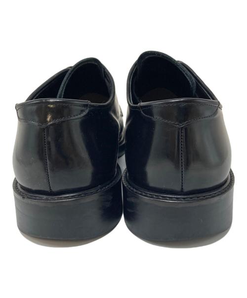 PUBLIC TOKYO（パブリックトウキョウ）PUBLIC TOKYO (パブリックトウキョウ) SCOTCHGARDレザープレーントゥシューズ　 ブラック サイズ:SIZE 2 26.5〜27cmの古着・服飾アイテム