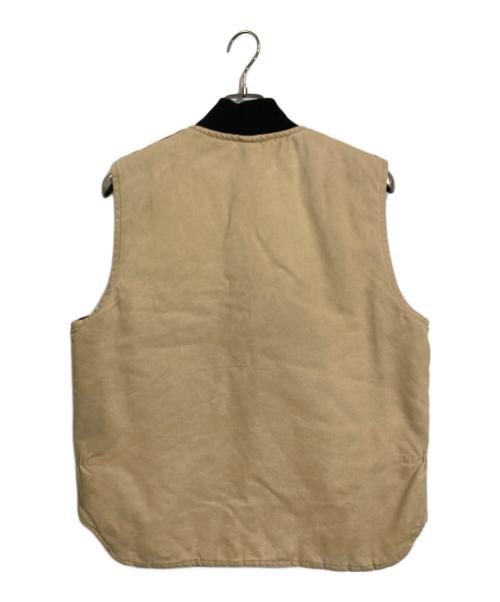 CarHartt（カーハート）CarHartt (カーハート) ダックベスト　中綿ベスト　アウター　USA製 ベージュ サイズ:Lの古着・服飾アイテム
