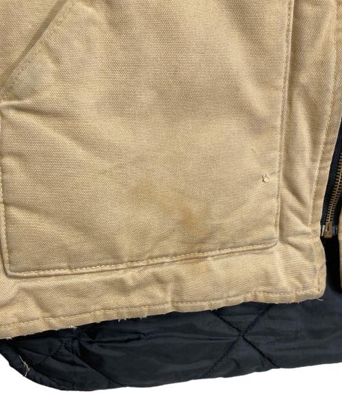CarHartt（カーハート）CarHartt (カーハート) ダックベスト　中綿ベスト　アウター　USA製 ベージュ サイズ:Lの古着・服飾アイテム