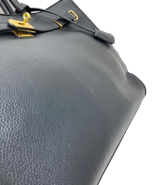 SLOBE IENA（スローブ イエナ）SLOBE IENA (スローブ イエナ) BIGトートバッグ　レザーバッグ　2WAYバッグ ブラック サイズ:実寸参照の古着・服飾アイテム