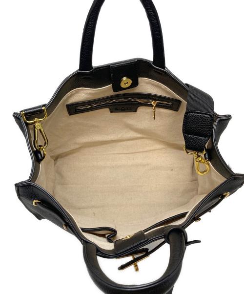 SLOBE IENA（スローブ イエナ）SLOBE IENA (スローブ イエナ) BIGトートバッグ　レザーバッグ　2WAYバッグ ブラック サイズ:実寸参照の古着・服飾アイテム