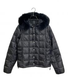 TAION EXTRA（タイオン エクストラ）の古着「フォックスファー付きダウンジャケット　3WAY」｜ブラック