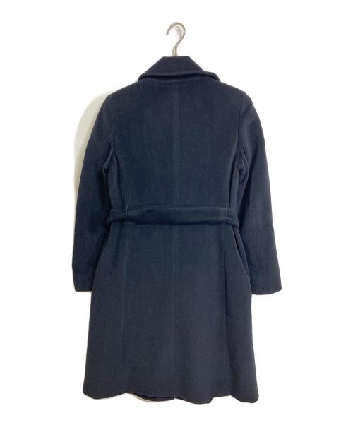 MaxMara（マックスマーラ）MaxMara (マックスマーラ) ウールアンゴラコート　ロングコート　アウター　イタリア製 ブラック サイズ:38の古着・服飾アイテム