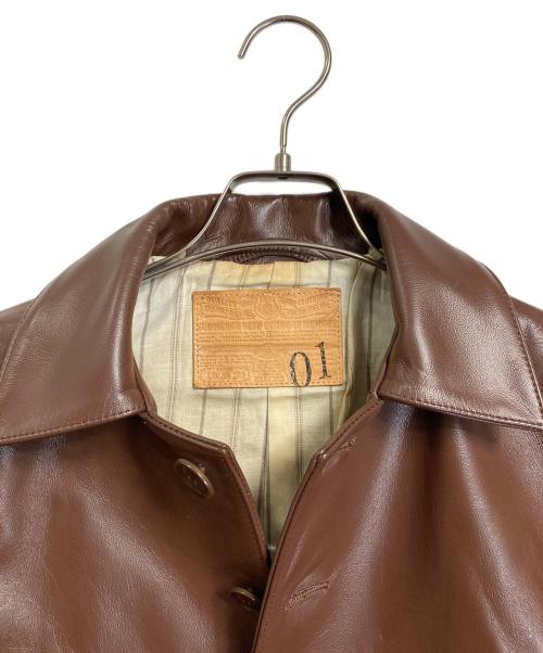 anachronorm（アナクロノーム）anachronorm (アナクロノーム) ホースレザージャケット　レザージャケット　馬革 ブラウン サイズ:1の古着・服飾アイテム